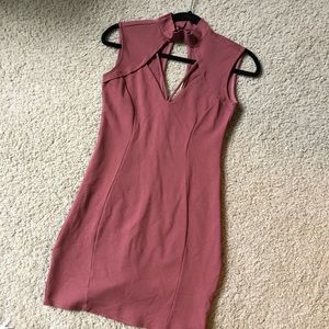 Rose Charlotte Russe bodycon mini dress